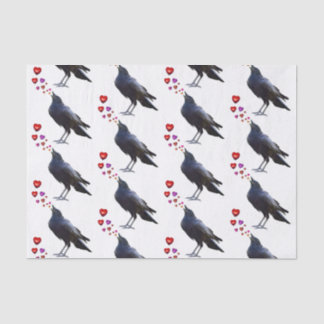 Papier Mousseline Crow Hearts Tissue Paper