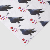 Papier Mousseline Crow Hearts Tissue Paper (Détail)