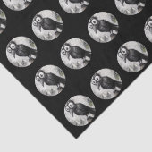 Papier Mousseline Crow noir gothique et tour Halloween Éffrayant (Détail)