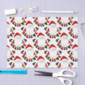 Papier Mousseline Croyez en Père Noël-WHITE-TISSUE WRAPPER PAPIER (Artisanat)