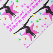 PAPIER MOUSSELINE CROYEZ-VOUS EN GYMNASTIQUE (Détail)