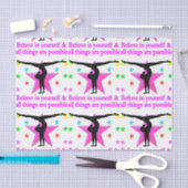 PAPIER MOUSSELINE CROYEZ-VOUS EN GYMNASTIQUE (Artisanat)