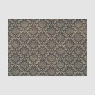 Papier Mousseline Cru, damassé, victorian, greybrown, noir, gothique