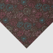 Papier Mousseline cru de papier peint de l'Inde de fleur de paon (Détail)