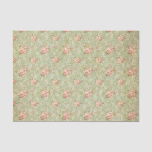 Papier Mousseline Cru floral (Recto)