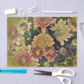 Papier Mousseline Cru floral (Artisanat)