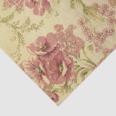 Papier Mousseline Cru, floral, de corail, rose, roses, chic minable, (Détail)