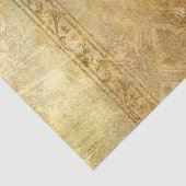 Papier Mousseline Cru, or, rustique, damassés, porté, florales, (Détail)