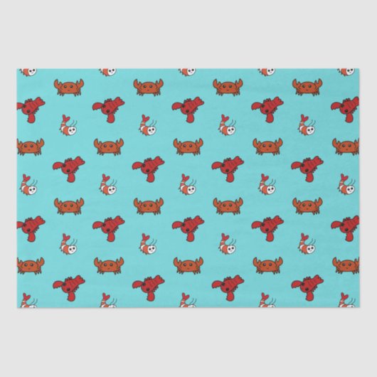 Papier Mousseline Crustacés (Recto)