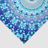 Papier Mousseline Crystal Blue Shiny Mandala (Détail)