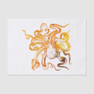 Papier Mousseline Ctopus ambrée
