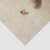 Papier Mousseline Cube d'ours avec pot de miel (Détail)