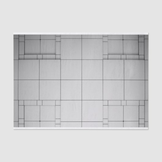 Papier Mousseline Cubes Abstraits (Recto)