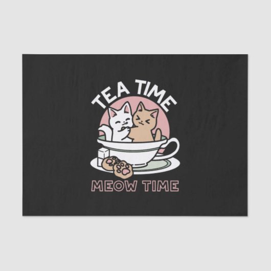 Papier Mousseline Cuddin en coupe - Tea Time adorable (Recto)