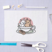 Papier Mousseline Cuddin en coupe - Tea Time adorable (Artisanat)