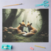 Papier Mousseline Cuddle Fox dans la forêt de Misty (Artisanat)