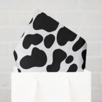 Cuir de vache noir et blanc à motif