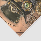 Papier Mousseline Cuir industriel Steampunk Chat Kitty AB7 Découpage (Détail)