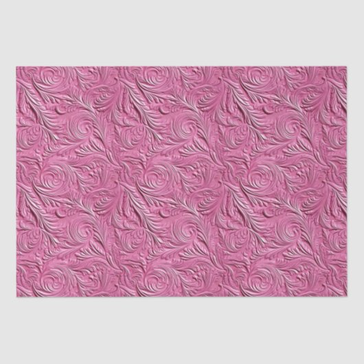 Papier Mousseline Cuir rose Faux (Recto)