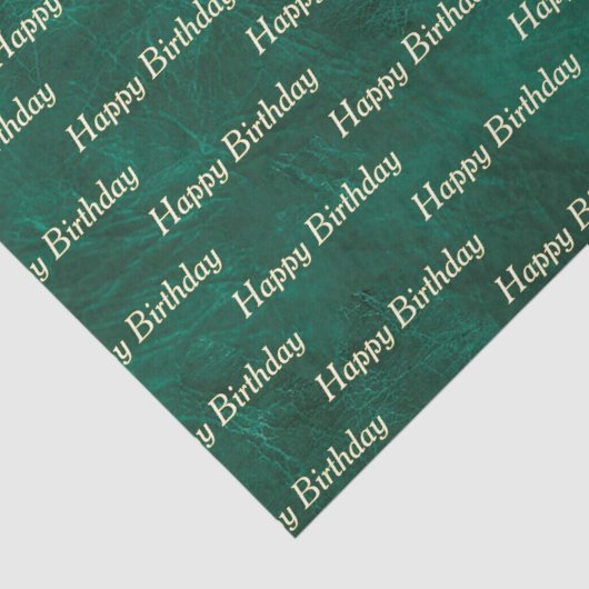 Papier Mousseline Cuir vert (Détail)