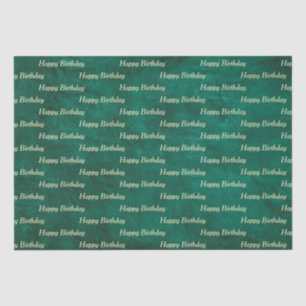 Papier Mousseline Cuir vert