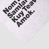 Papier Mousseline Cuisine de rue Cambodgienne / Khmer (Détail)