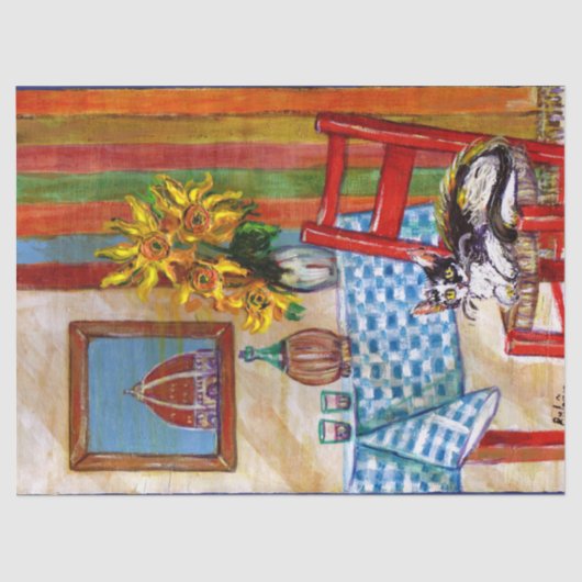 PAPIER MOUSSELINE CUISINE ITALIENNE À FLORENCE (Recto)