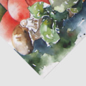 Papier Mousseline Cuisine Italienne Aquarelle Découpage Papier Tissu (Détail)