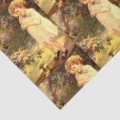 Papier Mousseline Cuisine victorienne avec oiseaux  (Détail)