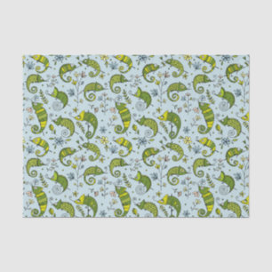 Papier Mousseline Cuisinière Chameleon Reptile Joli Lézard