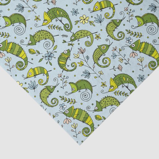 Papier Mousseline Cuisinière Chameleon Reptile Joli Lézard (Détail)