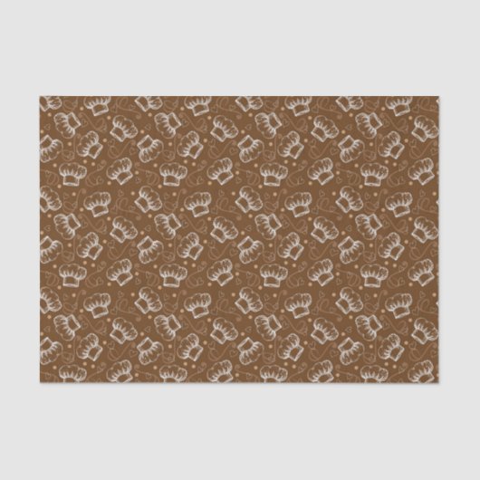 Papier Mousseline Cuisson du motif avec le casquette de chef (Recto)