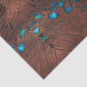 Papier Mousseline Cuivre et papier découpage en aluminium (Détail)