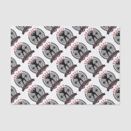 Papier Mousseline Culturisme d'université de bête (Recto)