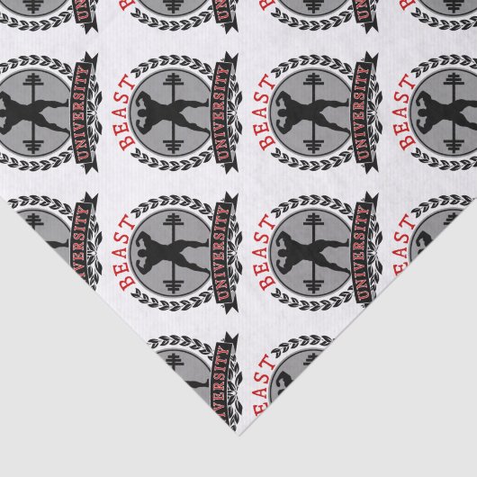 Papier Mousseline Culturisme d'université de bête (Détail)