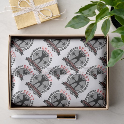 Papier Mousseline Culturisme d'université de bête (Cadeau)