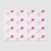 Papier Mousseline Cupcake rose vif - amusant (Recto)