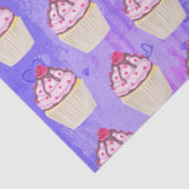 Papier Mousseline Cupcake sucré avec framboise sur le dessus (Détail)