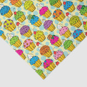 Papier Mousseline Cupcakes colorés (Détail)