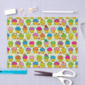 Papier Mousseline Cupcakes colorés (Artisanat)