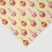 Papier Mousseline Cupcakes et Polka Dot (Détail)