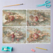 Papier Mousseline Cupidons de Saint-Valentin (Artisanat)