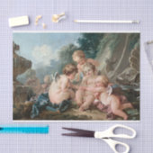 Papier Mousseline Cupidons en conspiration par François Boucher (Artisanat)