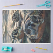 Papier Mousseline Curios Trio Tortues de la profonde découpage (Artisanat)