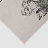 Papier Mousseline Curiouser et Curiouser Alice avec clé (Détail)