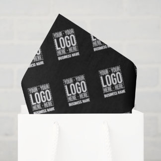 Papier Mousseline Custom Business Logo Corporate Company Modern Cool