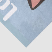 Papier Mousseline Custom Cute Gray Cat with Mur and Love (Détail)