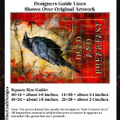 Papier Mousseline Custom “Dead and Breakfast” Spooky Raven Art ET3R