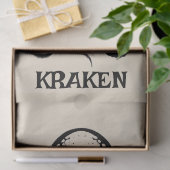 Papier Mousseline Custom Kraken Octopus Squid Name Decoupage  (Cadeau)