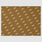 Papier Mousseline Customized Your Own Logo Stylish Modern Minimal (Recto)